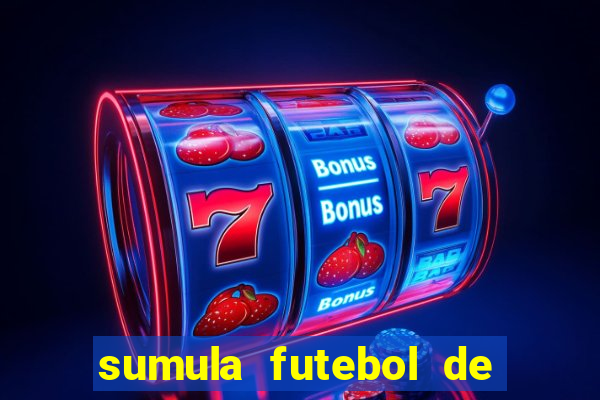 sumula futebol de campo word